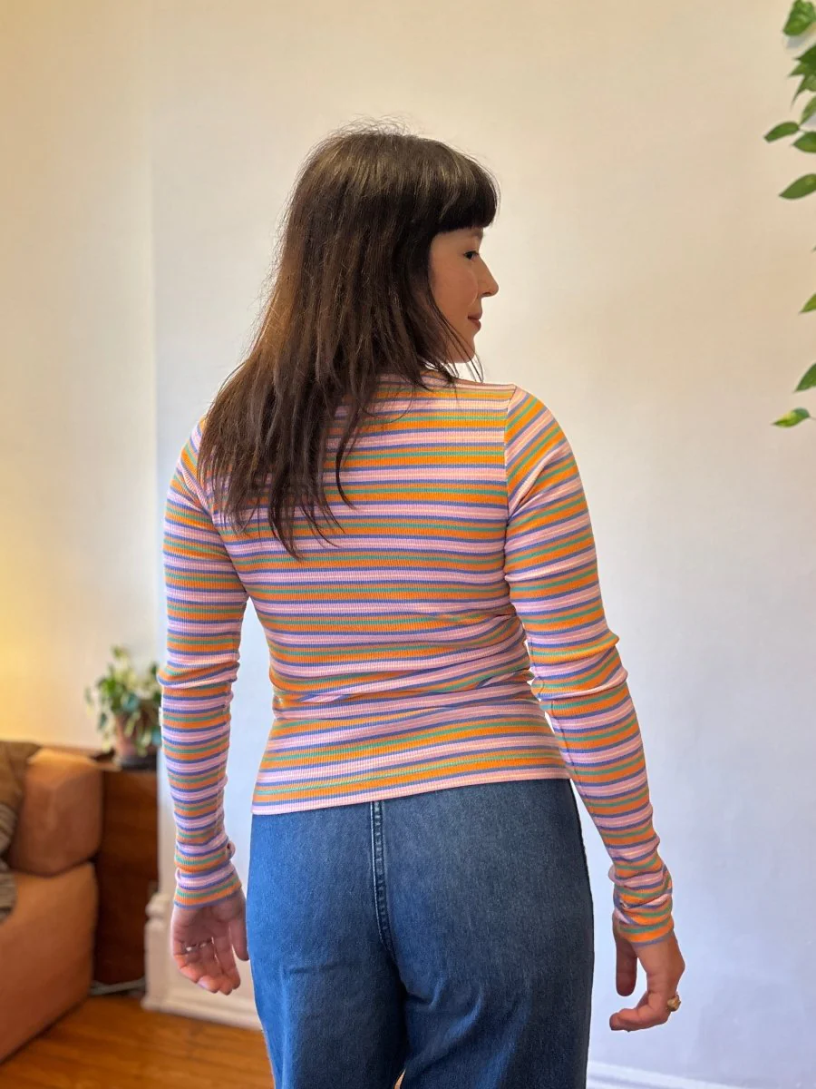 Eliza Faulkner Jamie Top - Pink Stripe (Online Exclusive) - Image 4