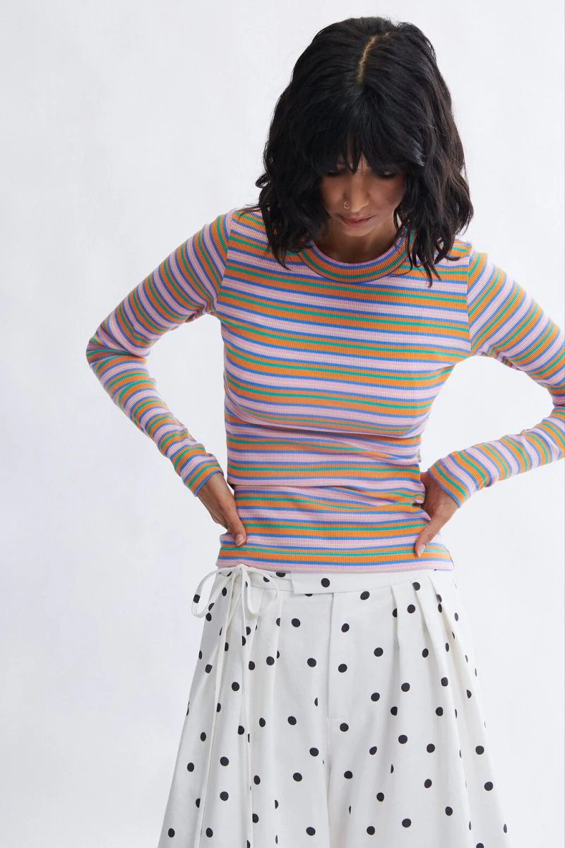 Eliza Faulkner Jamie Top - Pink Stripe (Online Exclusive) - Image 5