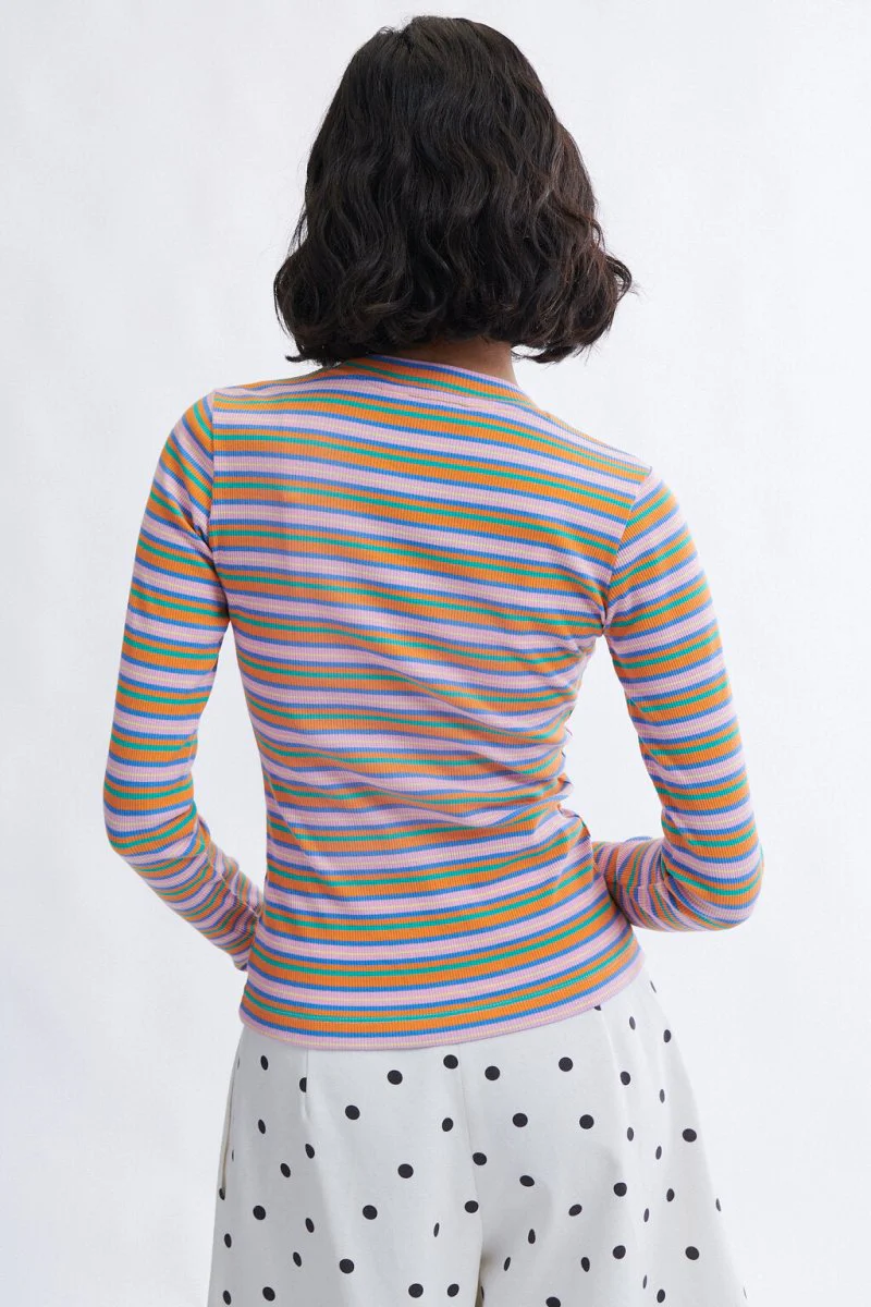 Eliza Faulkner Jamie Top - Pink Stripe (Online Exclusive) - Image 6