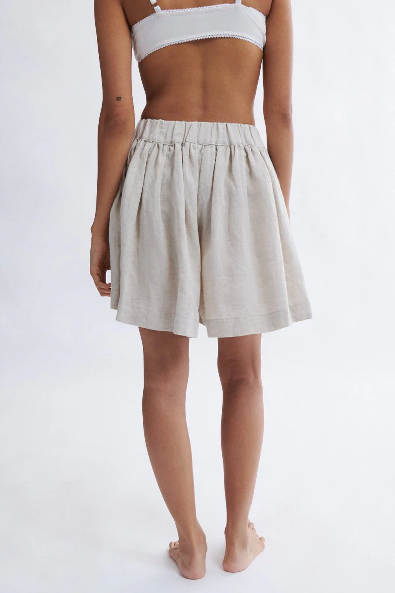 Eliza Faulkner Jeanette Short - Natural Linen (Online Exclusive) - Image 6