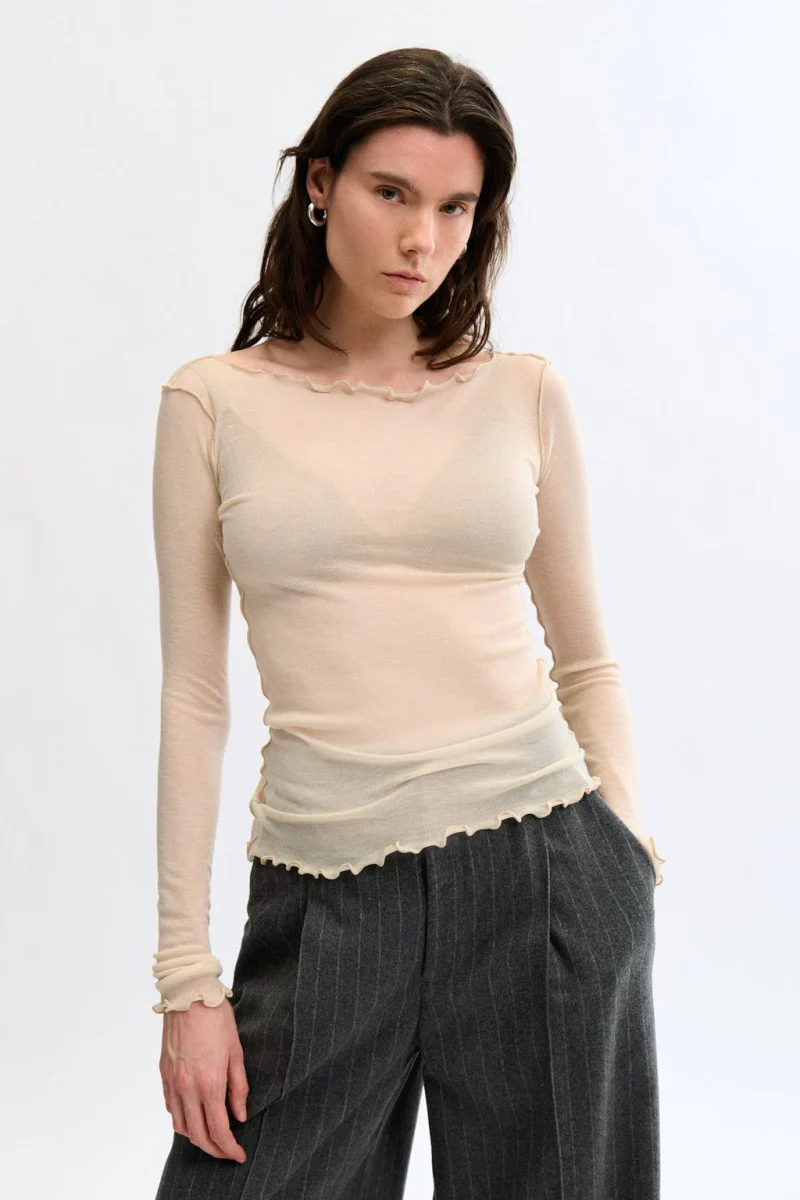 Eliza Faulkner Jess Top - Cream (Online Exclusive)