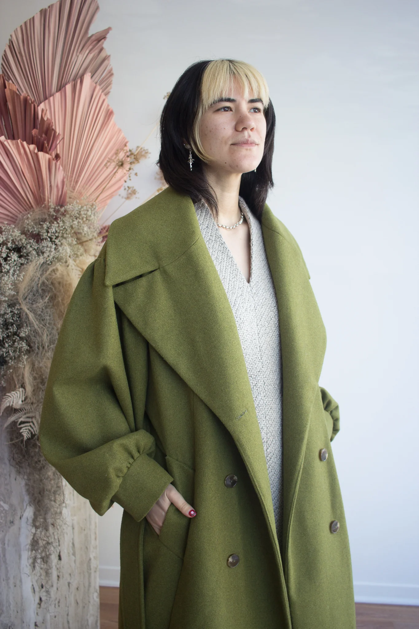 Eliza Faulkner Josephine Coat - Green (In-Store) - Image 2