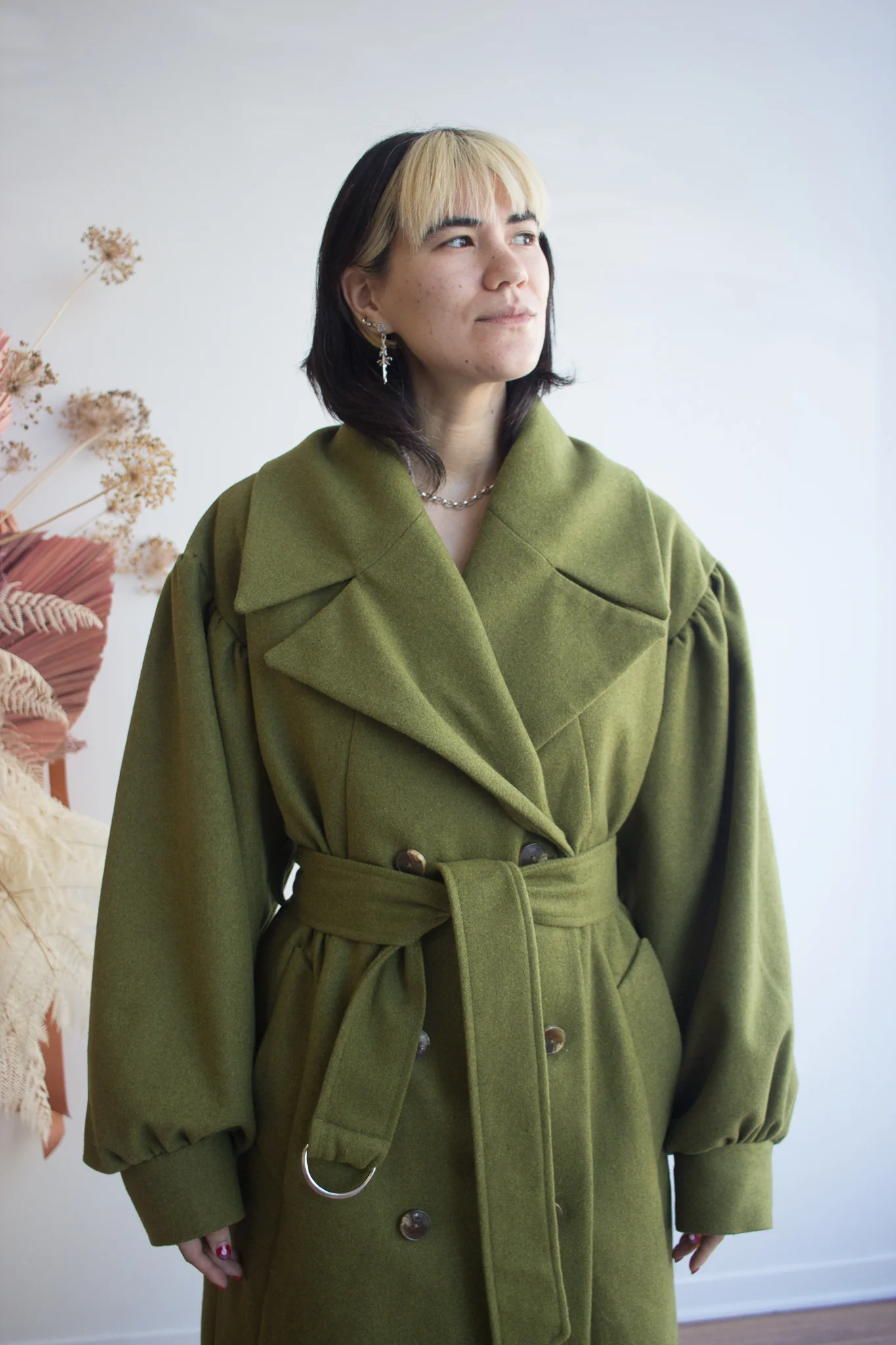 Eliza Faulkner Josephine Coat - Green (In-Store) - Image 3