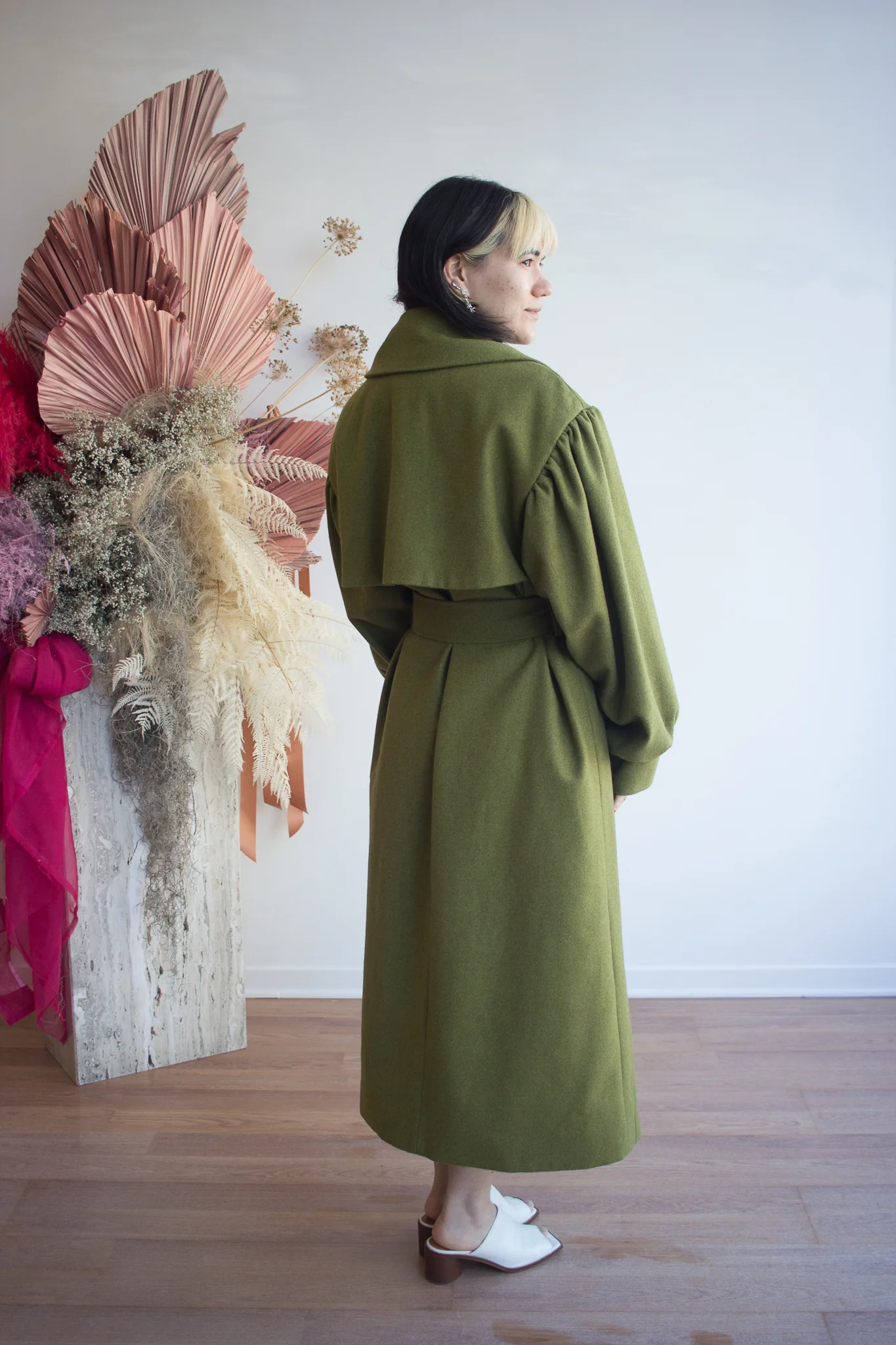 Eliza Faulkner Josephine Coat - Green (In-Store) - Image 5