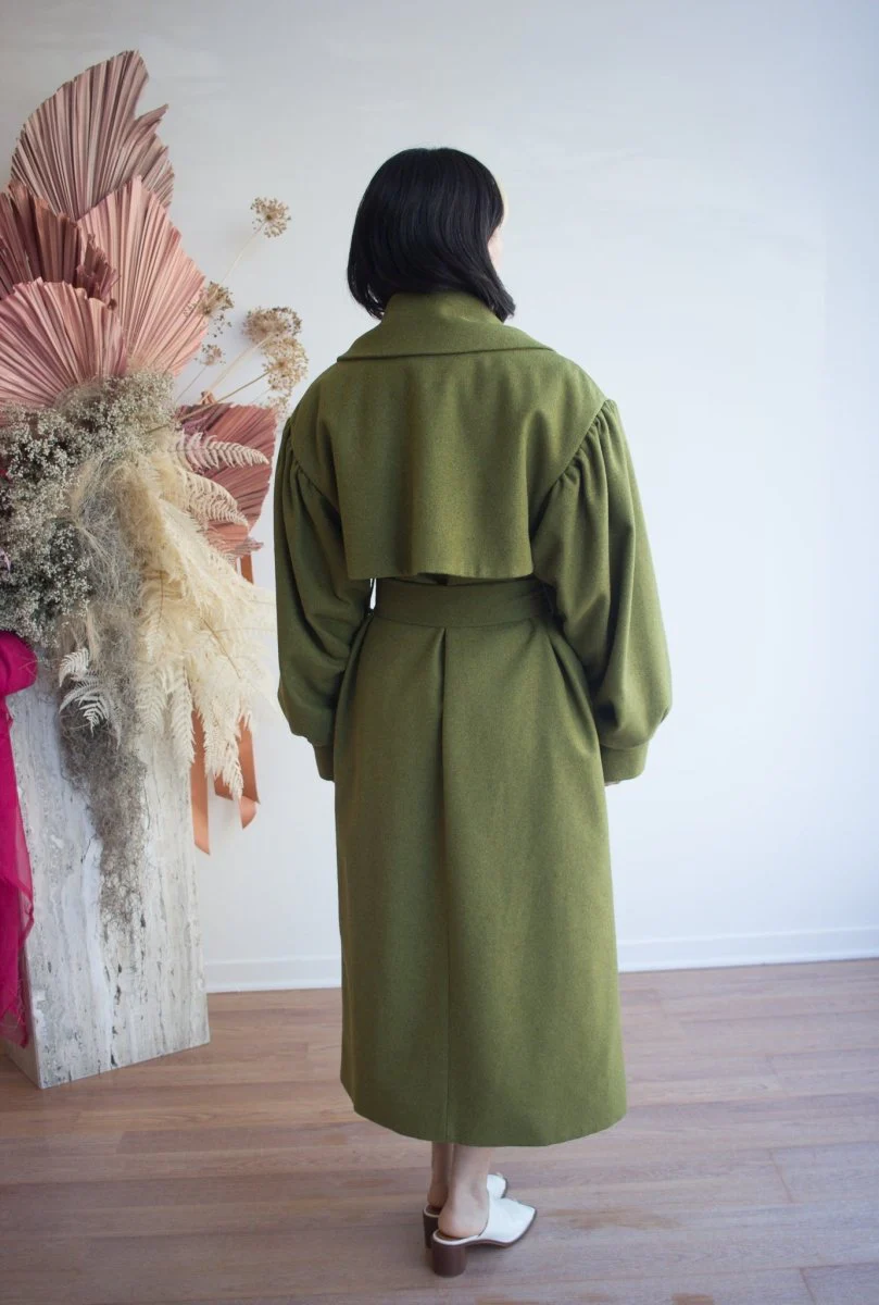 Eliza Faulkner Josephine Coat - Green (In-Store) - Image 6