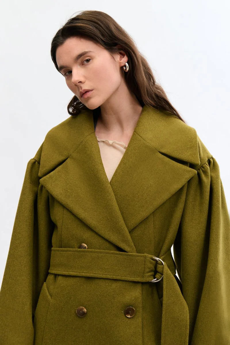 Eliza Faulkner Josephine Coat - Green (In-Store) - Image 9