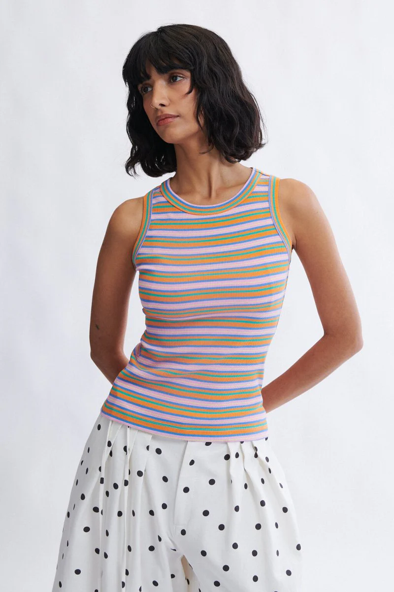 Eliza Faulkner Linnea Tank - Pink Stripe (In-Store) - Image 9