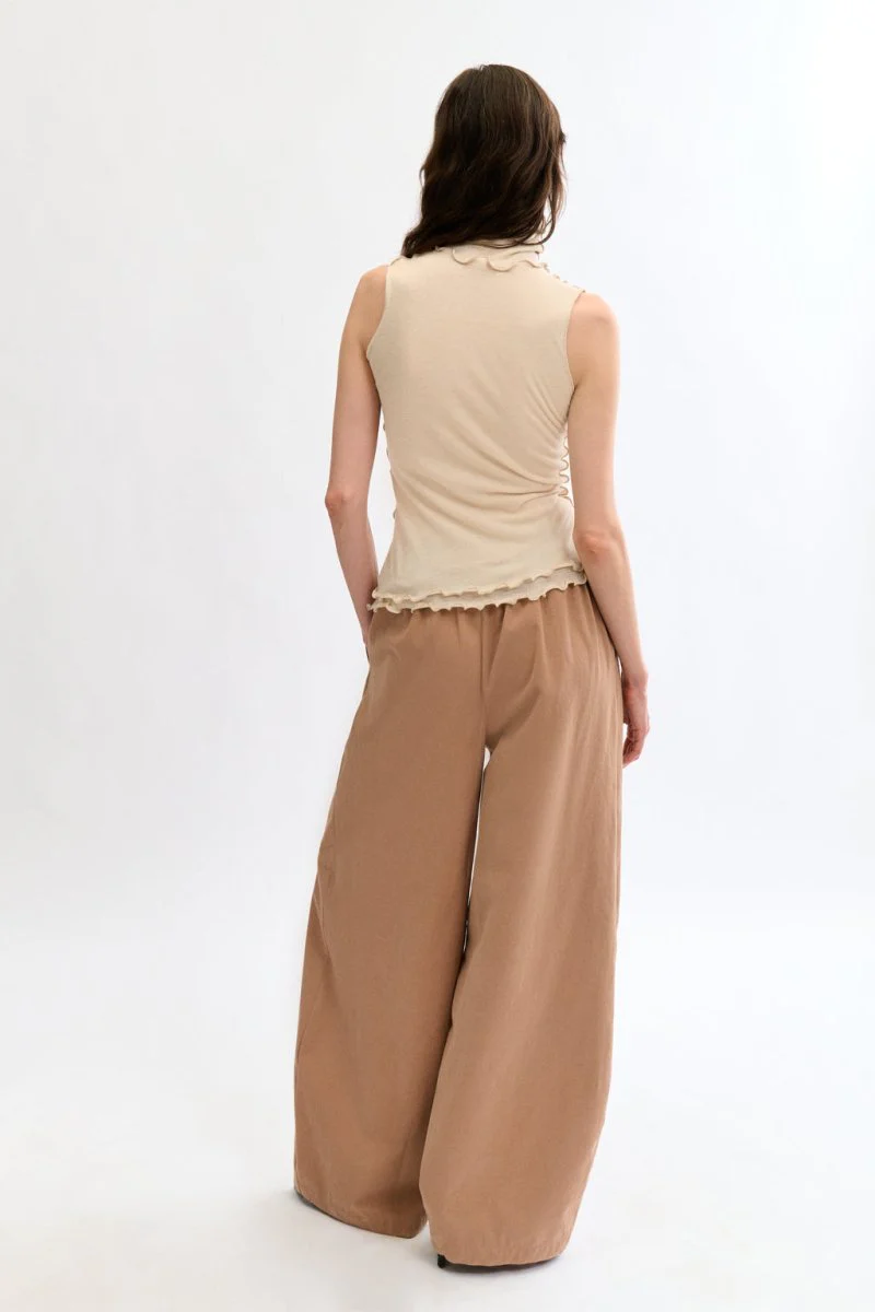 Eliza Faulkner Loulou Top - Cream (Online Exclusive) - Image 4