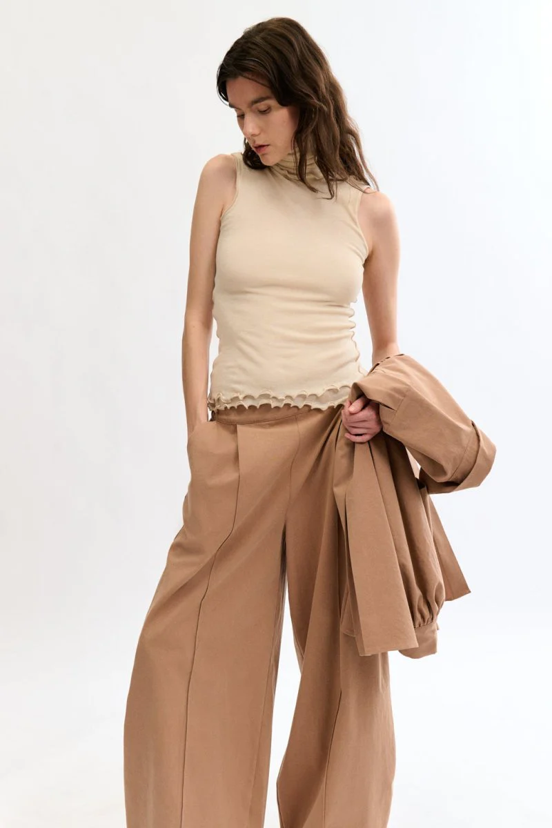 Eliza Faulkner Loulou Top - Cream (Online Exclusive) - Image 5