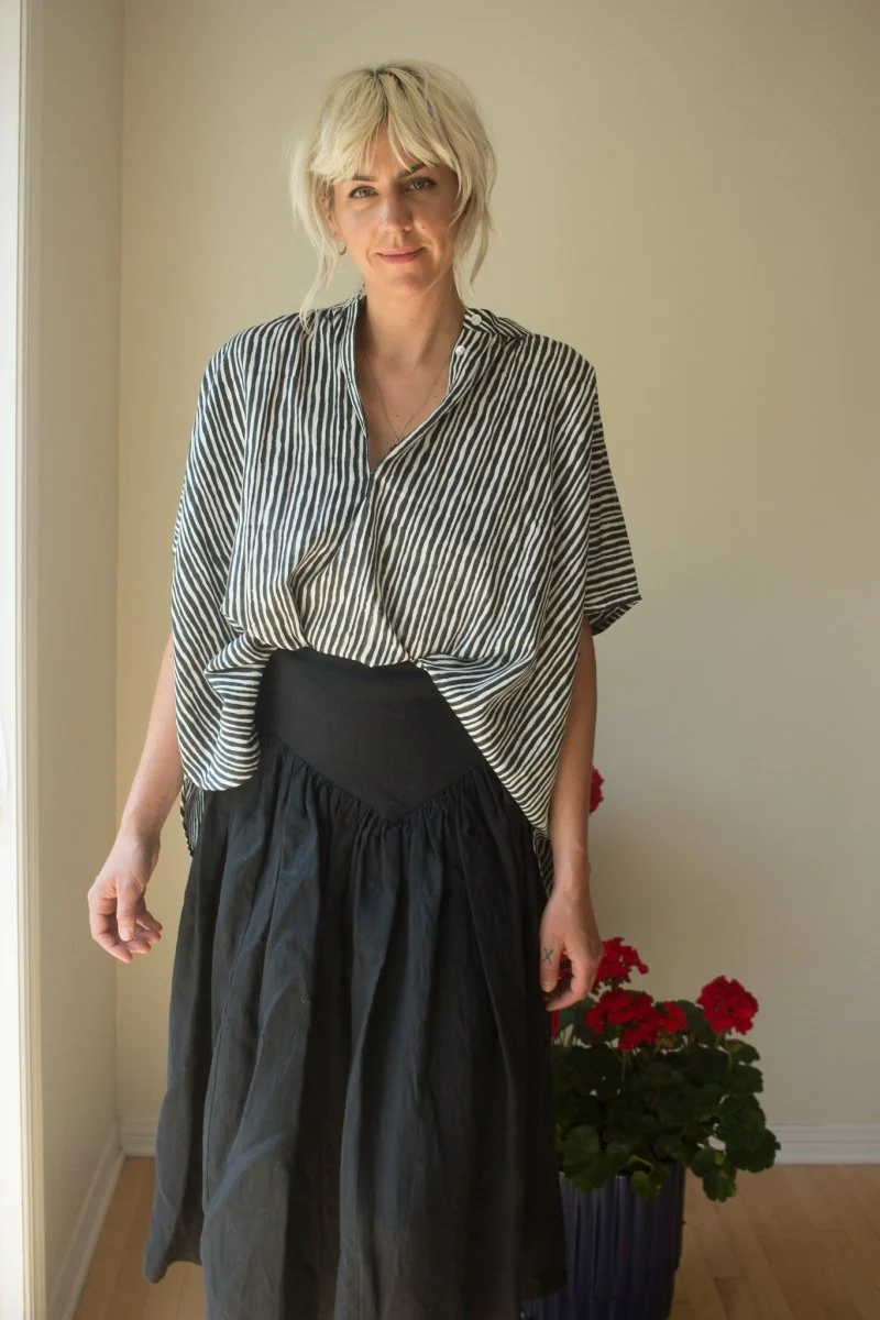 Eliza Faulkner Lucille Skirt (Black Linen) - Image 6