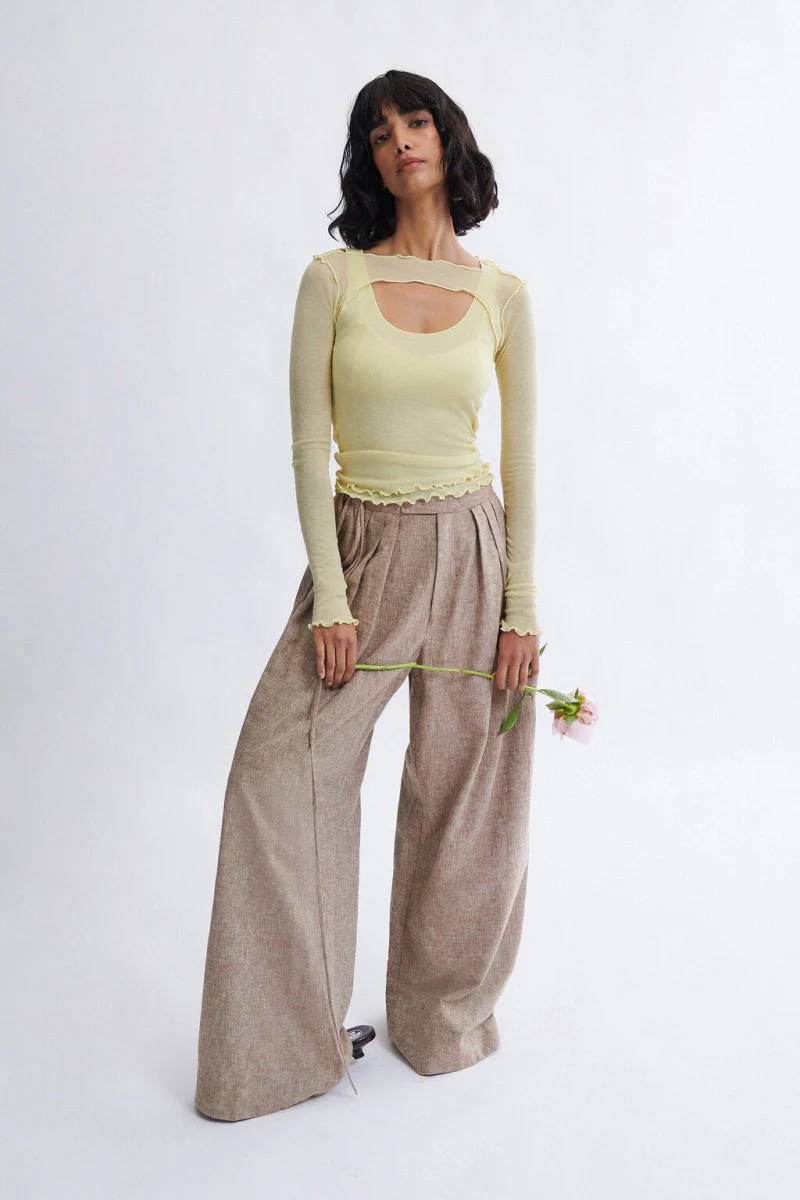 Eliza Faulkner Miranda Trousers - Biscuit (In-Store) - Image 15