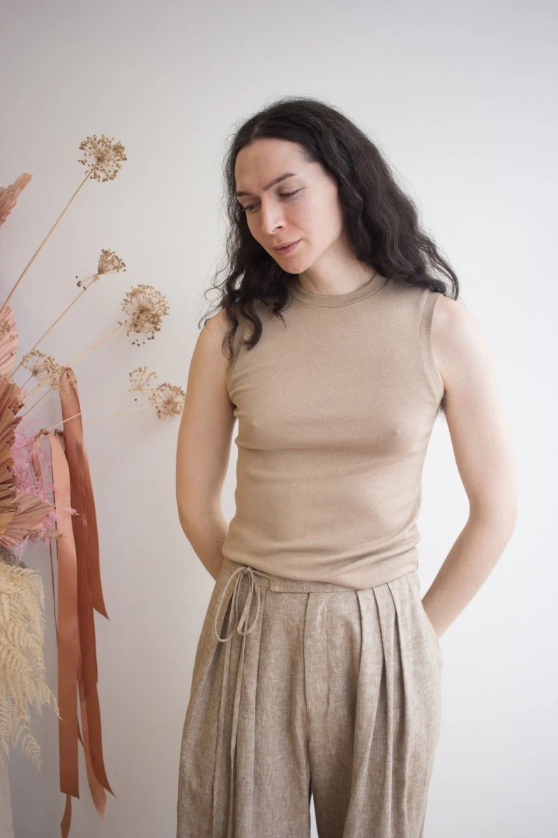 Eliza Faulkner Miranda Trousers - Biscuit (In-Store) - Image 4