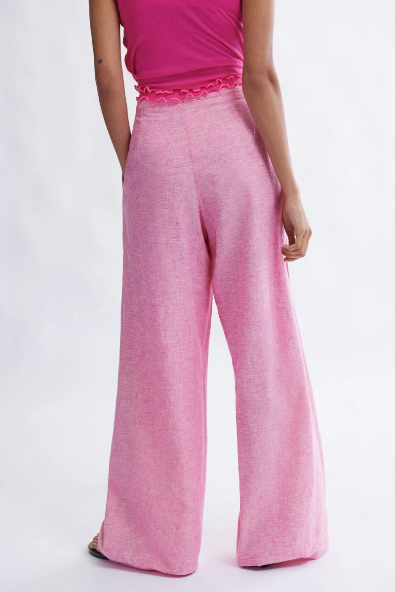 Eliza Faulkner Miranda Trousers - Bubblegum (Online Exclusive) - Image 3
