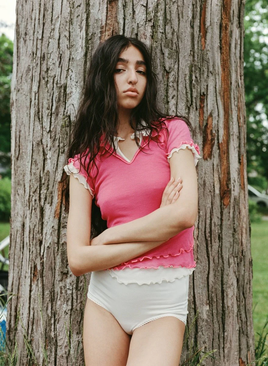 Eliza Faulkner Percy Top - Raspberry (Online Exclusive) - Image 3