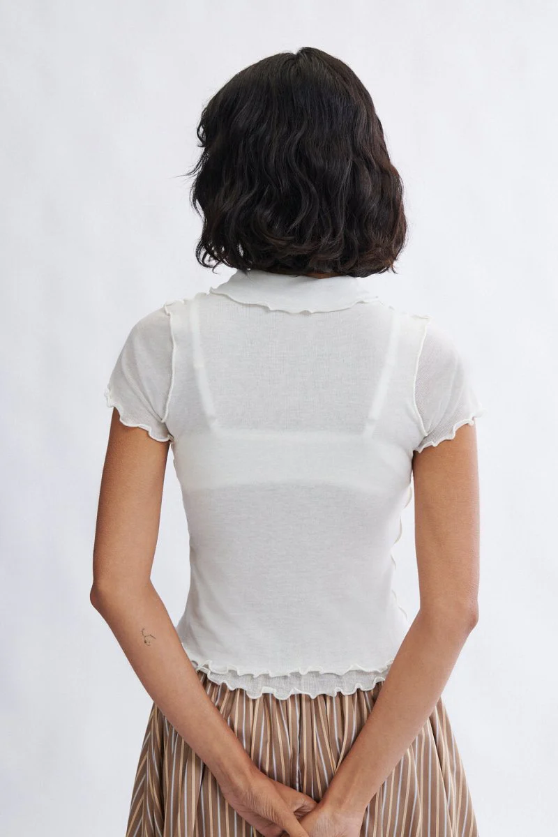 Eliza Faulkner Percy Top - White (Online Exclusive) - Image 2