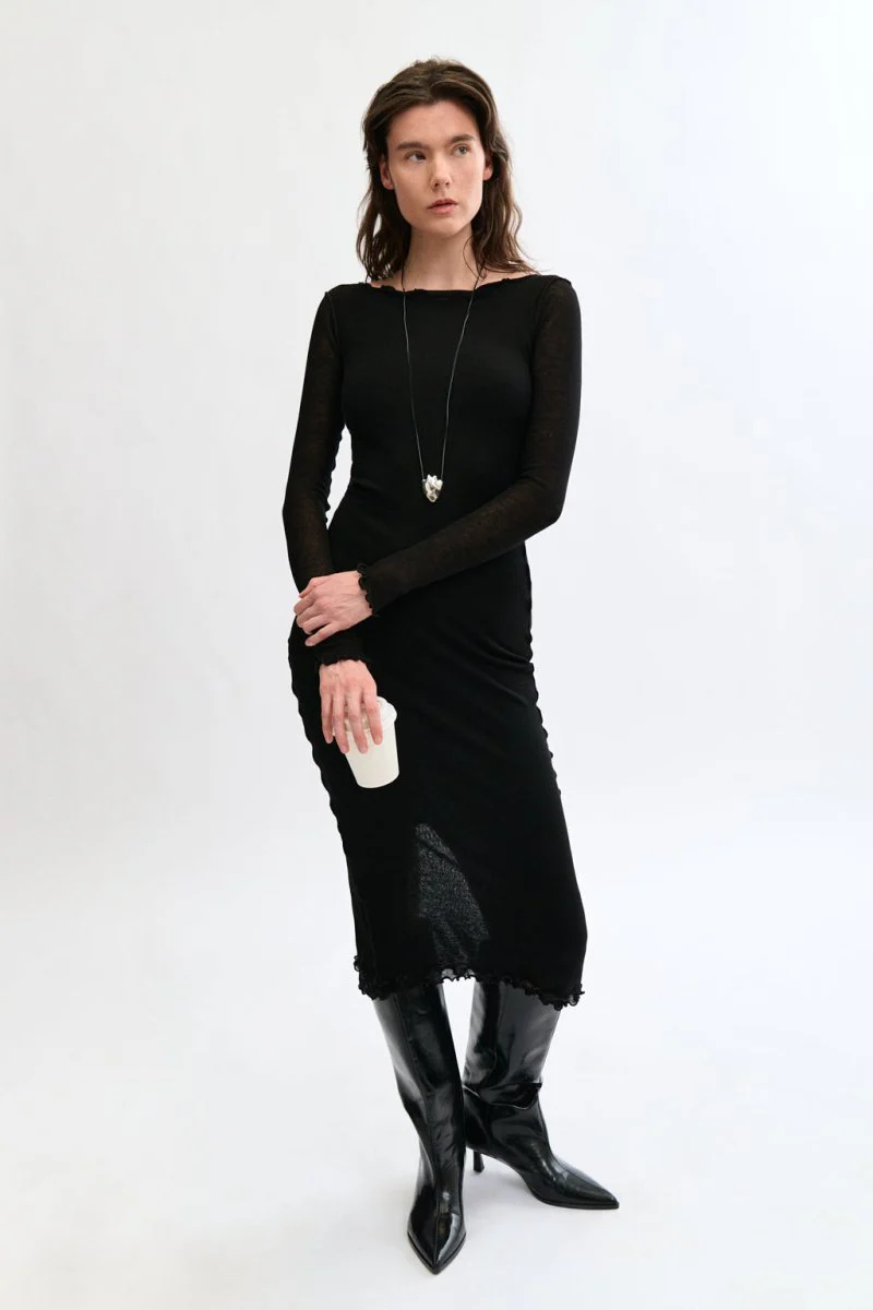 Eliza Faulkner Riley Dress - Black (In-Store) - Image 4