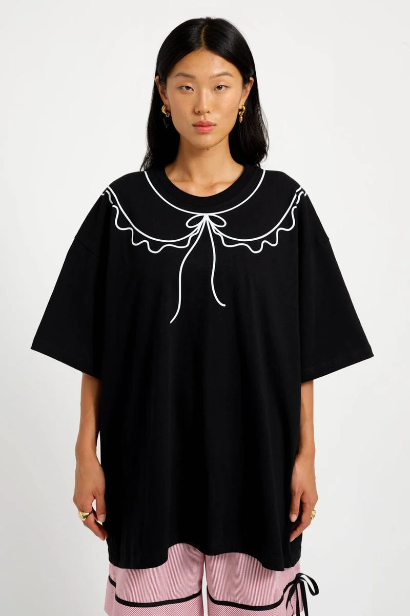 Eliza Faulkner Trompe L'Oeil Tee - Black (In Store) - Image 6