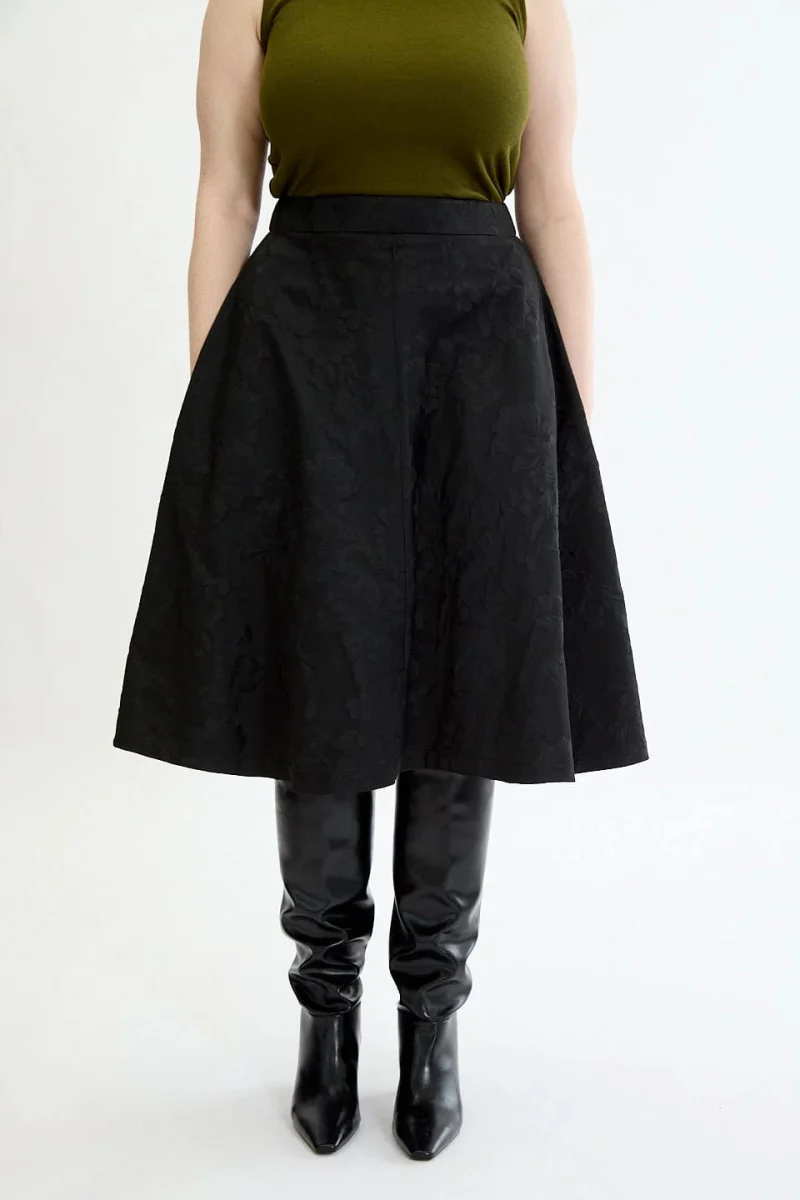 Eliza Faulkner Winnie Skirt - Black (Online Exclusive) - Image 2