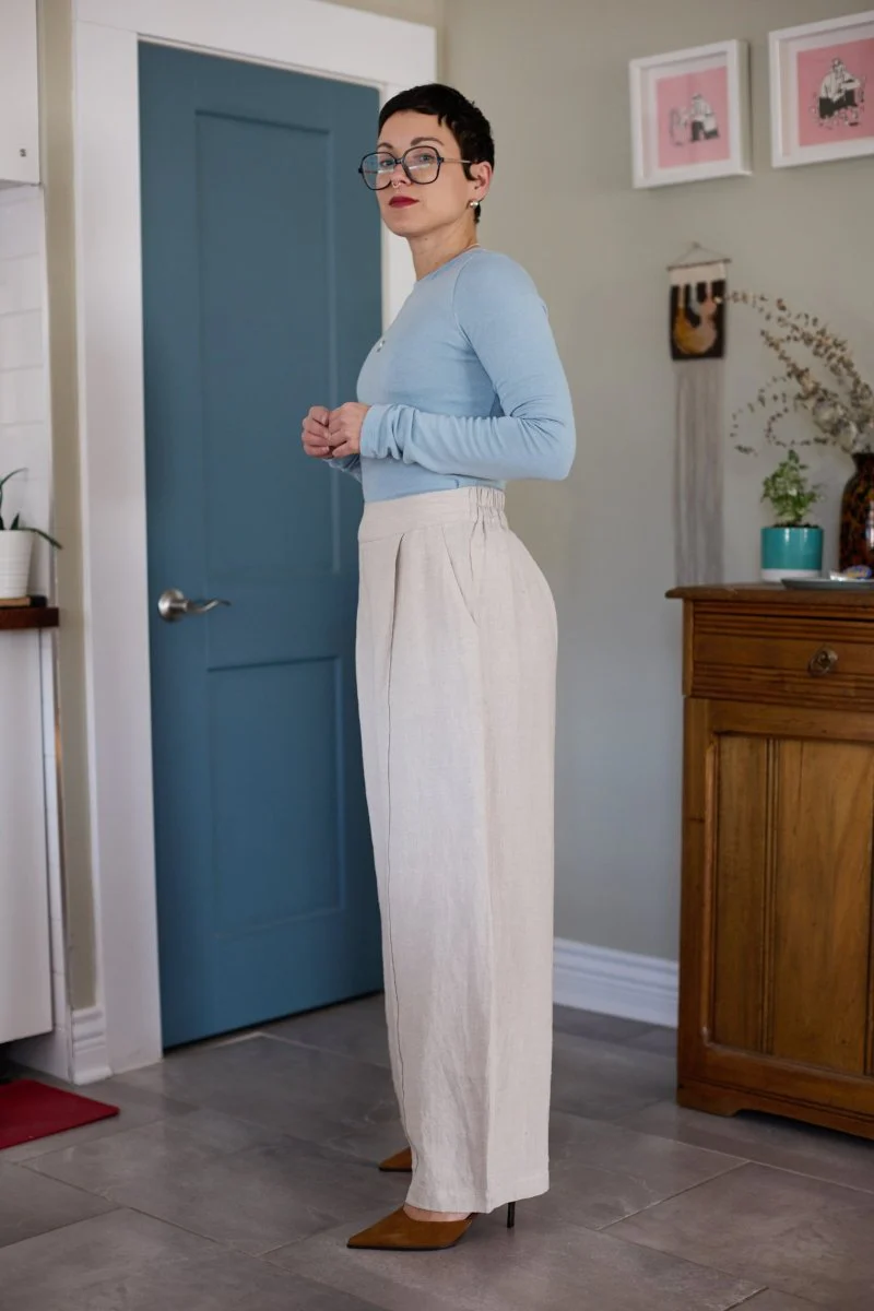 Eliza Faulkner Yves Pant - Natural Linen (In-Store)