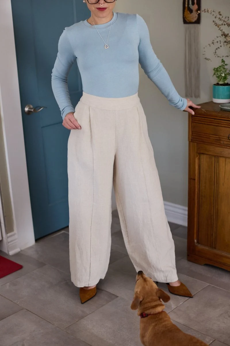 Eliza Faulkner Yves Pant - Natural Linen (In-Store) - Image 2