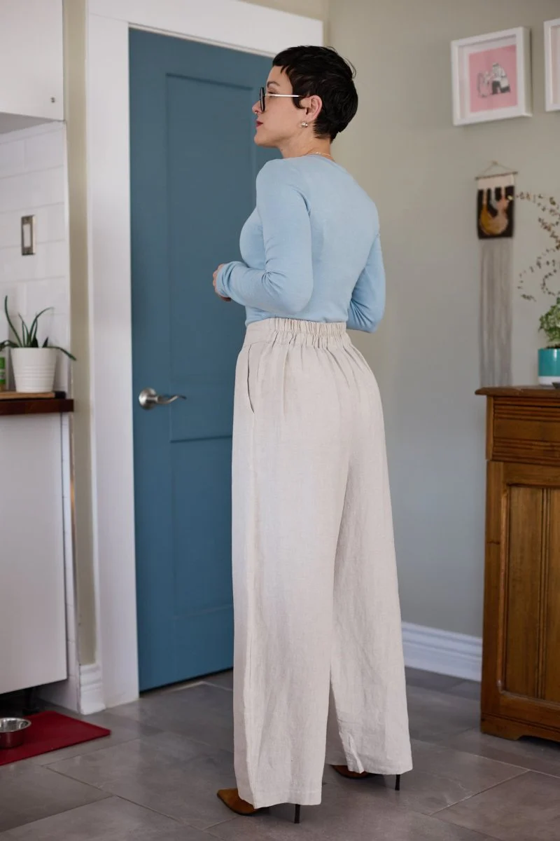 Eliza Faulkner Yves Pant - Natural Linen (In-Store) - Image 3