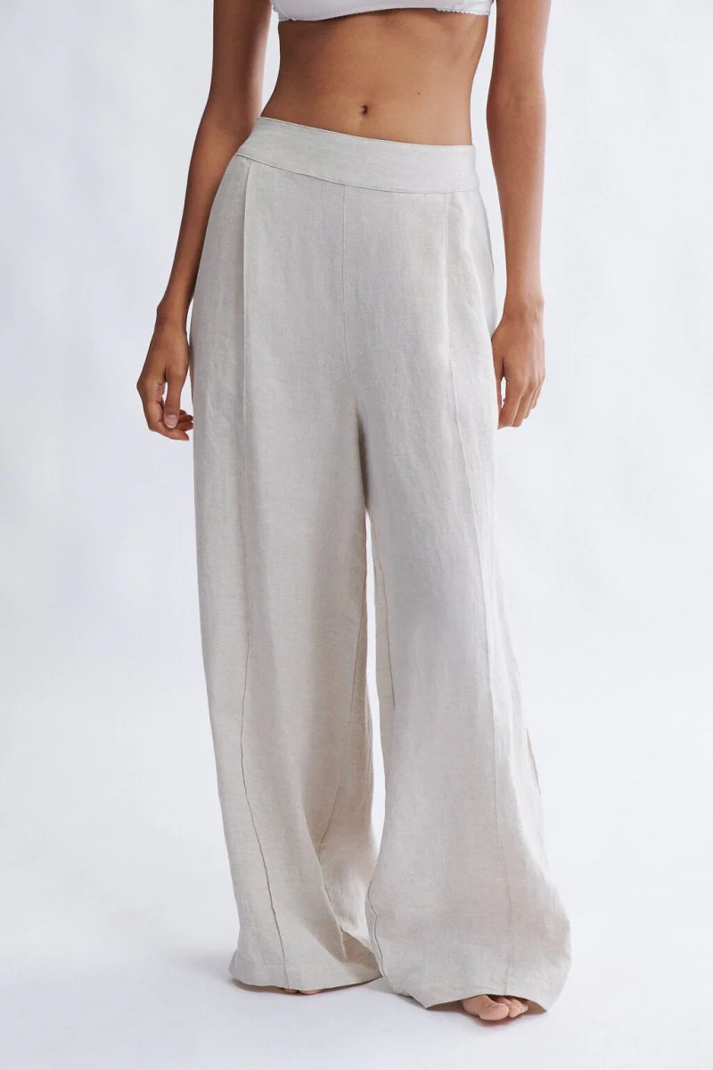 Eliza Faulkner Yves Pant - Natural Linen (In-Store) - Image 6