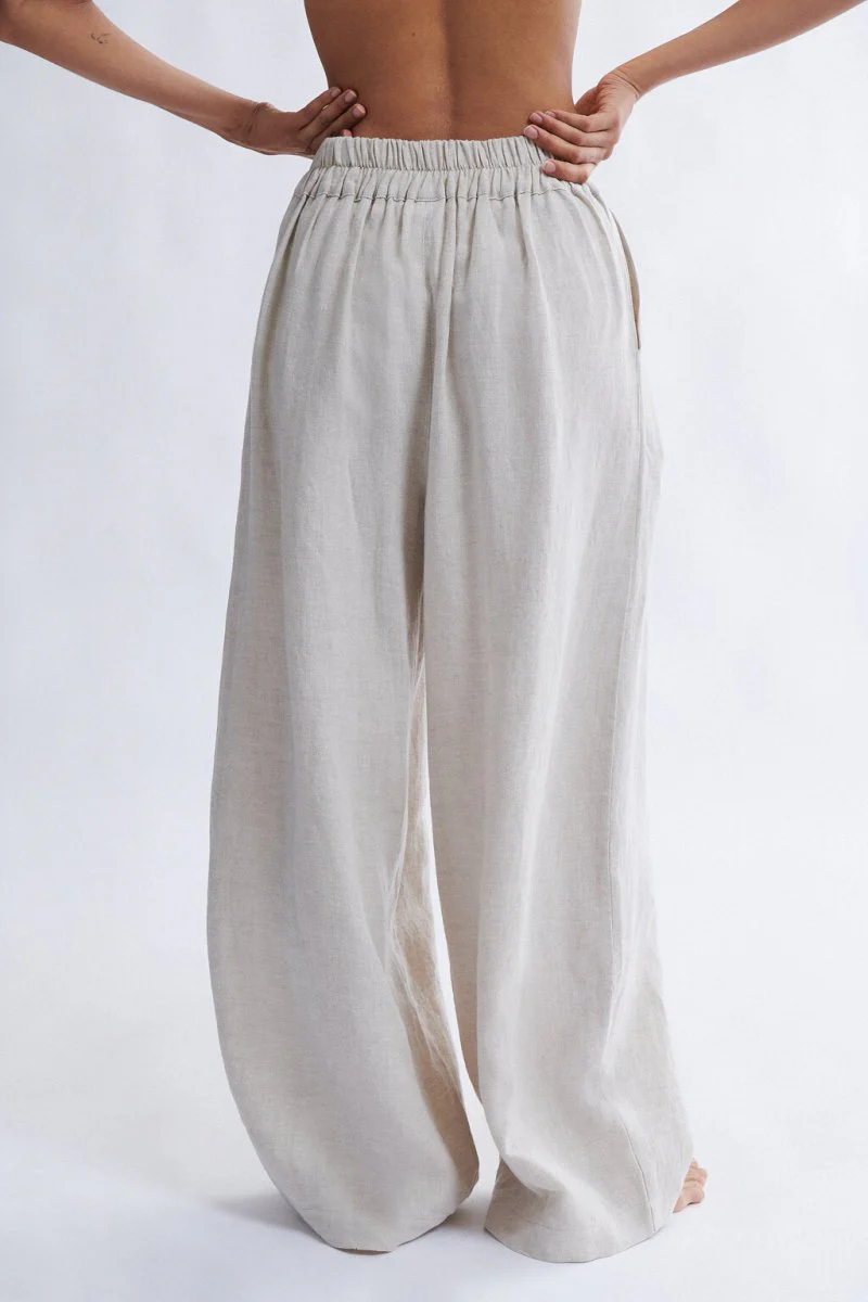 Eliza Faulkner Yves Pant - Natural Linen (In-Store) - Image 7