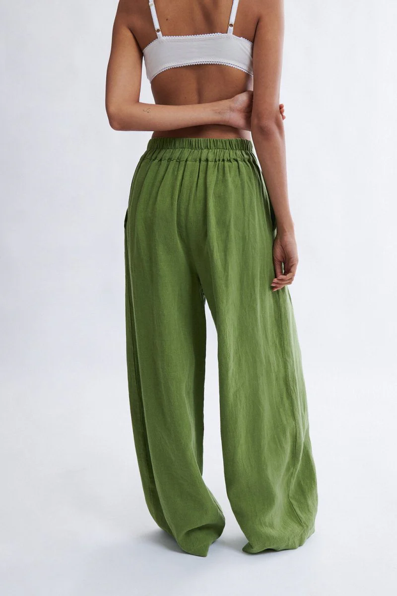 Eliza Faulkner Yves Pant - Meadow Linen (Online Exclusive) - Image 2