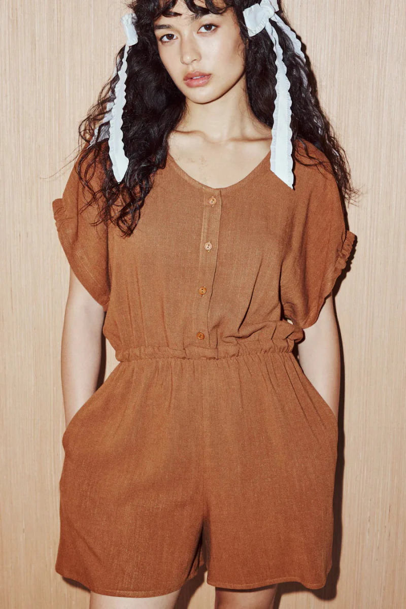 Eve Gravel Aster Romper - Various Colours (Online Exclusive) - Image 8