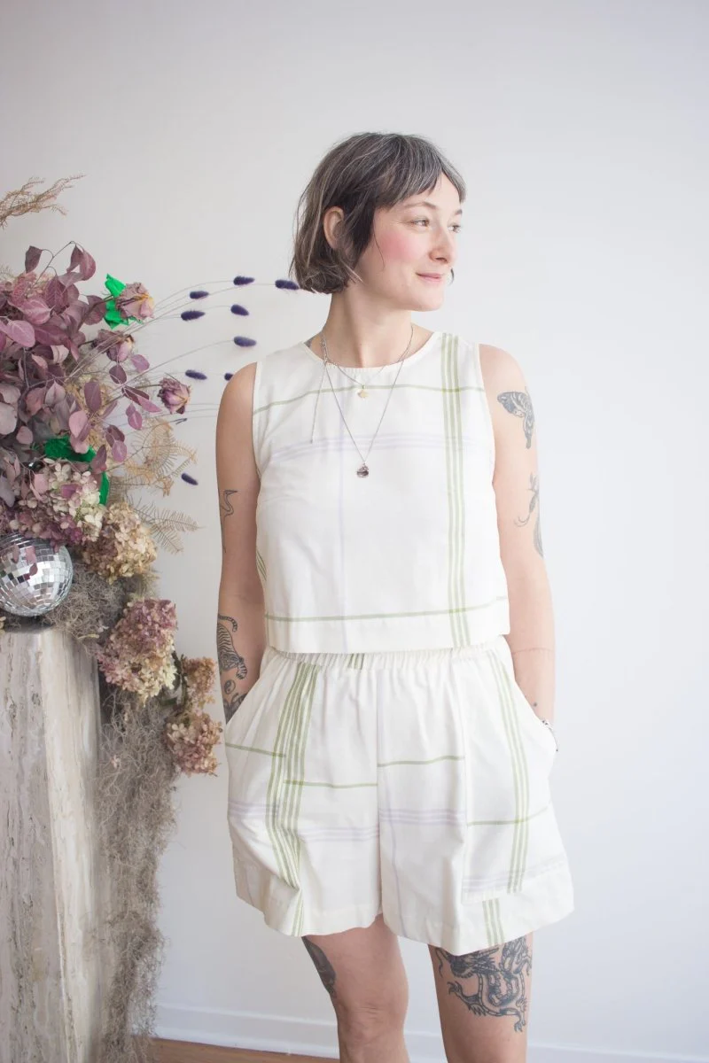 Eve Gravel Henderson Top - Summer Tartan (Online Exclusive)