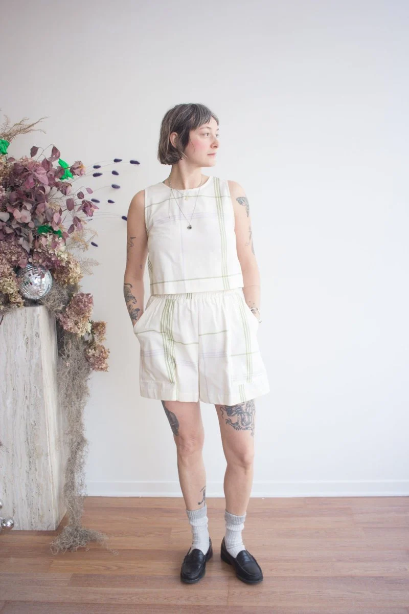 Eve Gravel Henderson Top - Summer Tartan (Online Exclusive) - Image 3