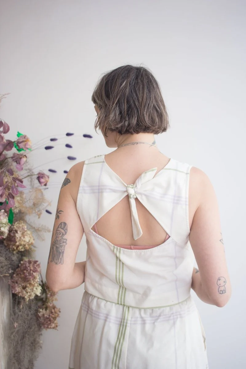 Eve Gravel Henderson Top - Summer Tartan (Online Exclusive) - Image 2