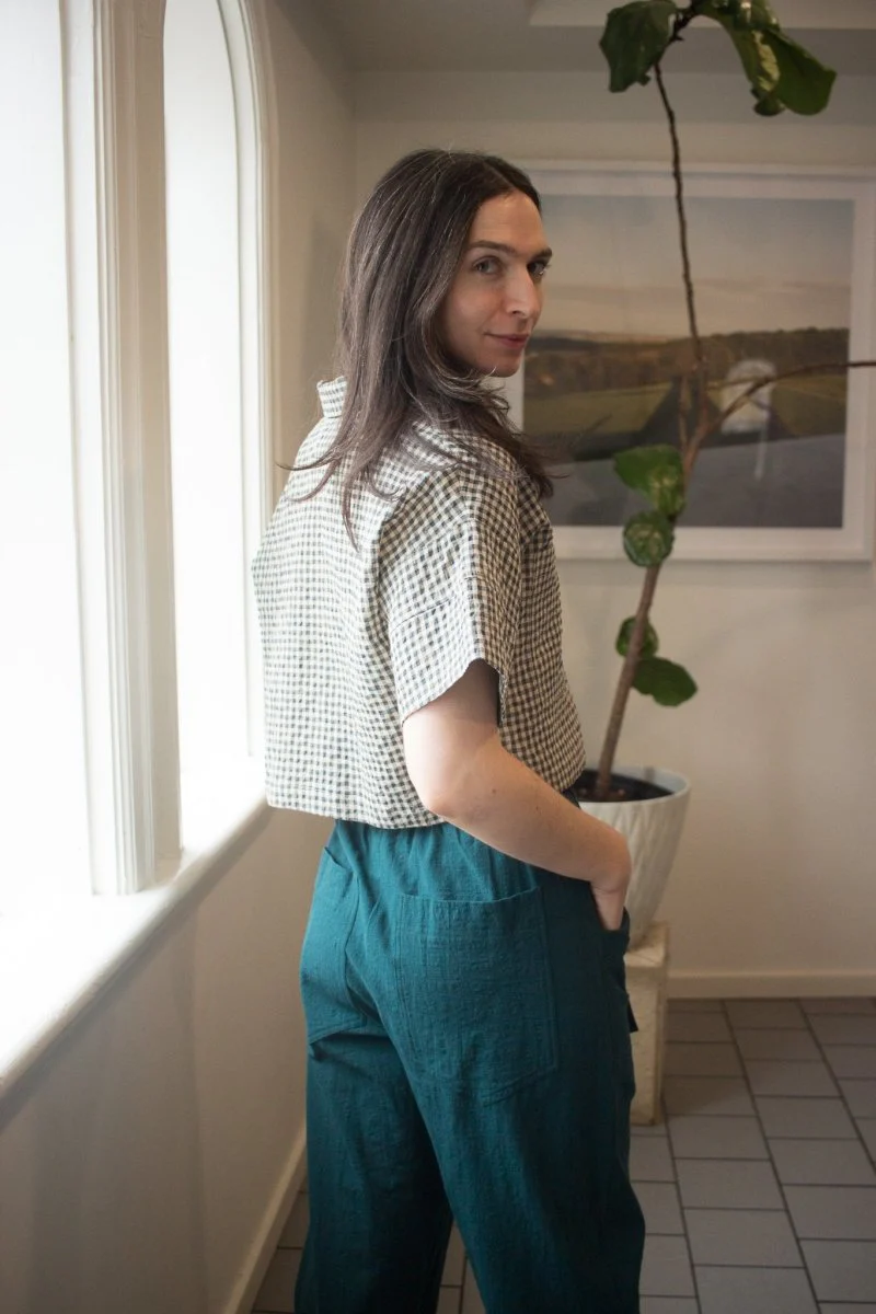 Eve Gravel Clara Shirt- Blue/Mauve or Green/Yellow (Online Exclusive) - Image 2