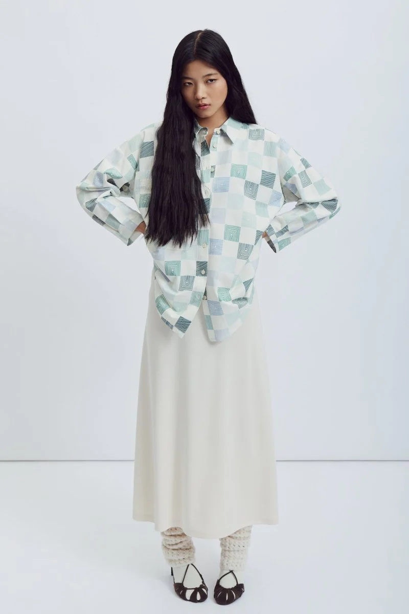 Eve Gravel Celeste Top - Chess Lines or Earth (Online Exclusive) - Image 14
