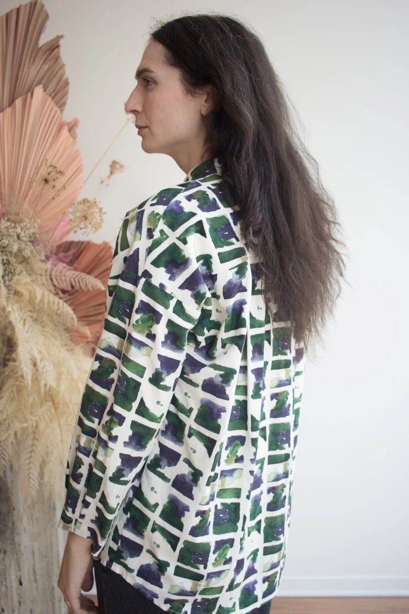 Eve Gravel Celeste Top - Chess Lines or Earth (Online Exclusive) - Image 3