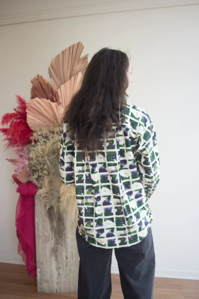 Eve Gravel Celeste Top - Chess Lines or Earth (Online Exclusive) - Image 5