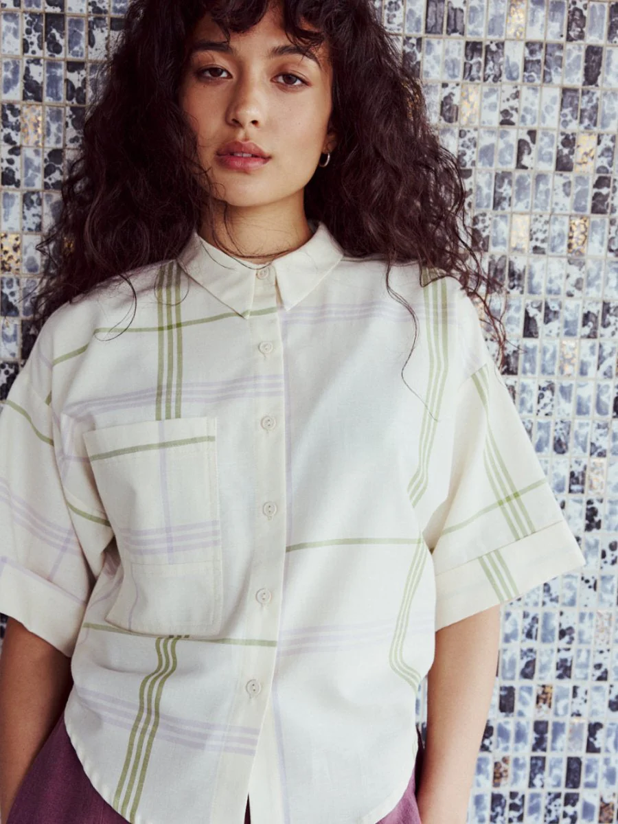 Eve Gravel Charley Shirt - Summer Tartan (Online Exclusive) - Image 7