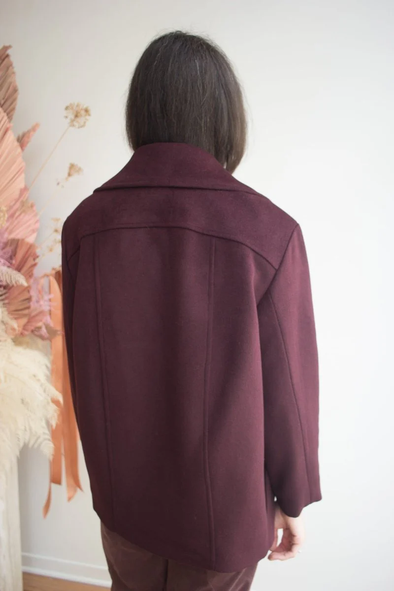 Eve Gravel Damon Short Coat - Dark Burgundy or Dark Green (Online Exclusive) - Image 6