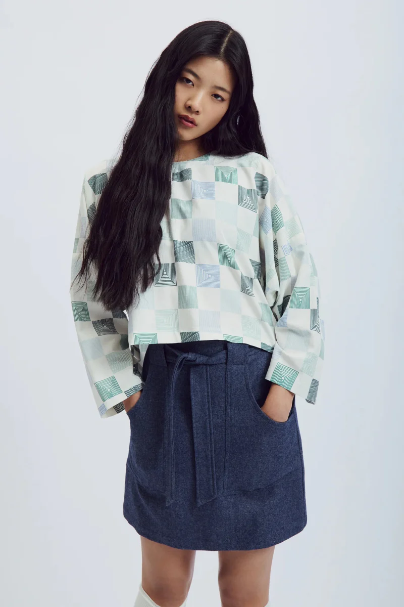 Eve Gravel Elwynn Top - Chess Line or Earth (Online Exclusive)