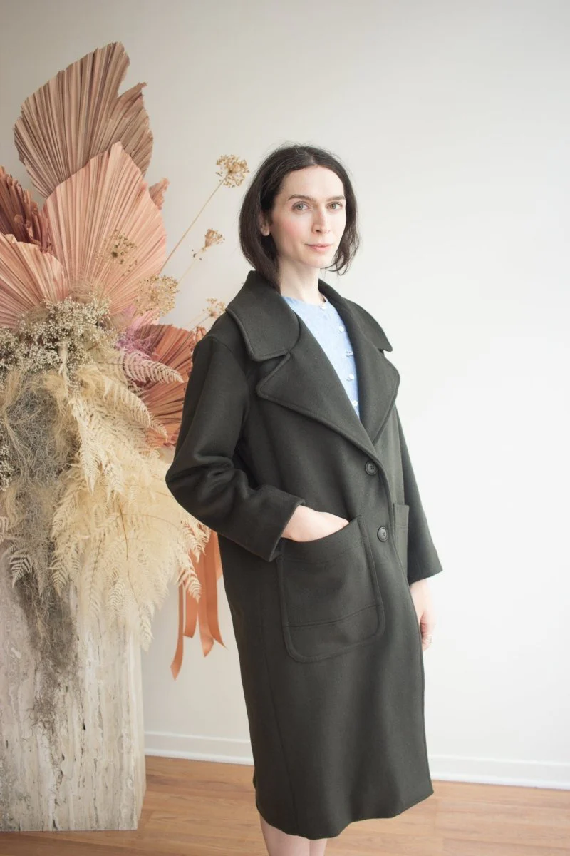 Eve Gravel Eos Long Coat - Dark Green or Dark Burgundy (Online Exclusive)