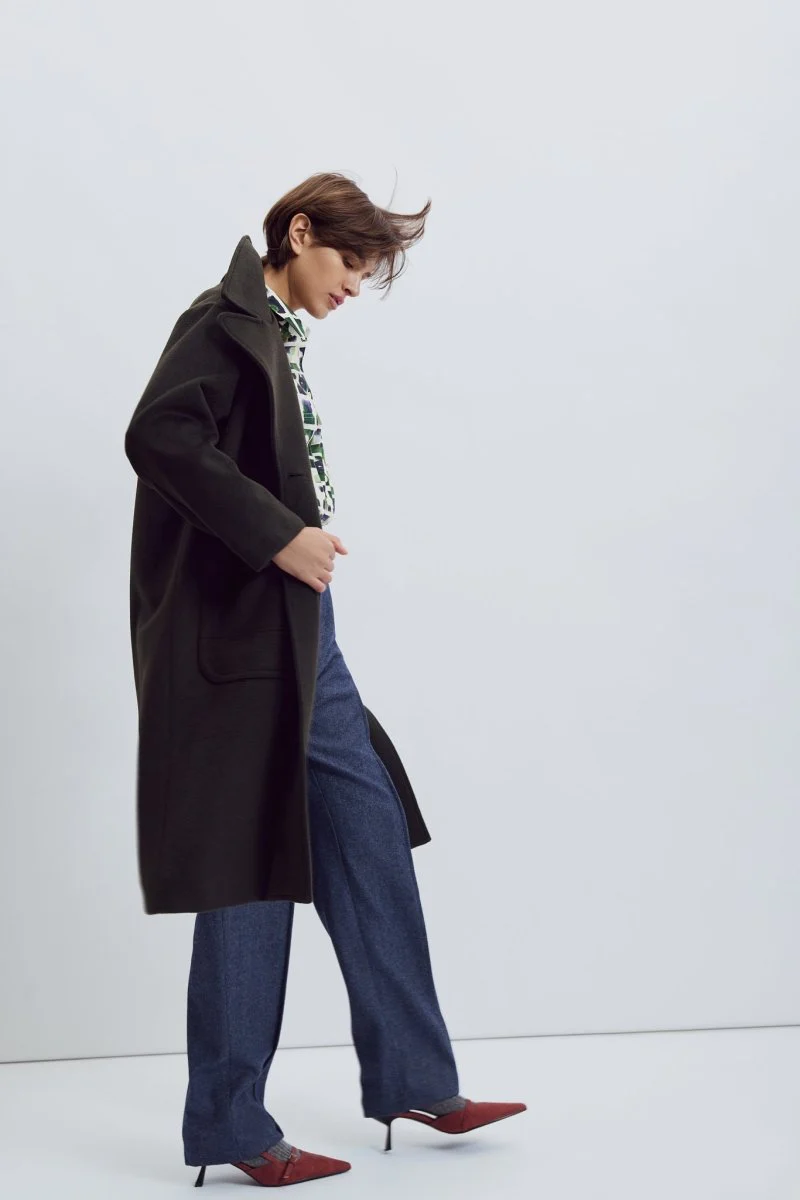 Eve Gravel Eos Long Coat - Dark Green or Dark Burgundy (Online Exclusive) - Image 5