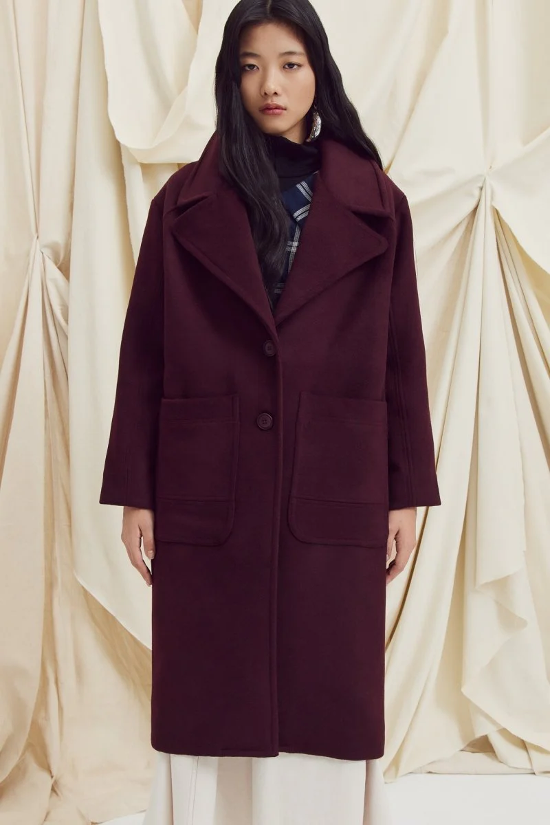 Eve Gravel Eos Long Coat - Dark Green or Dark Burgundy (Online Exclusive) - Image 7