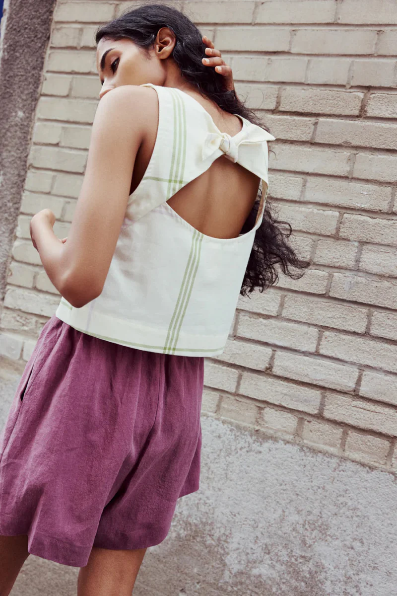Eve Gravel Henderson Top - Summer Tartan (Online Exclusive) - Image 7