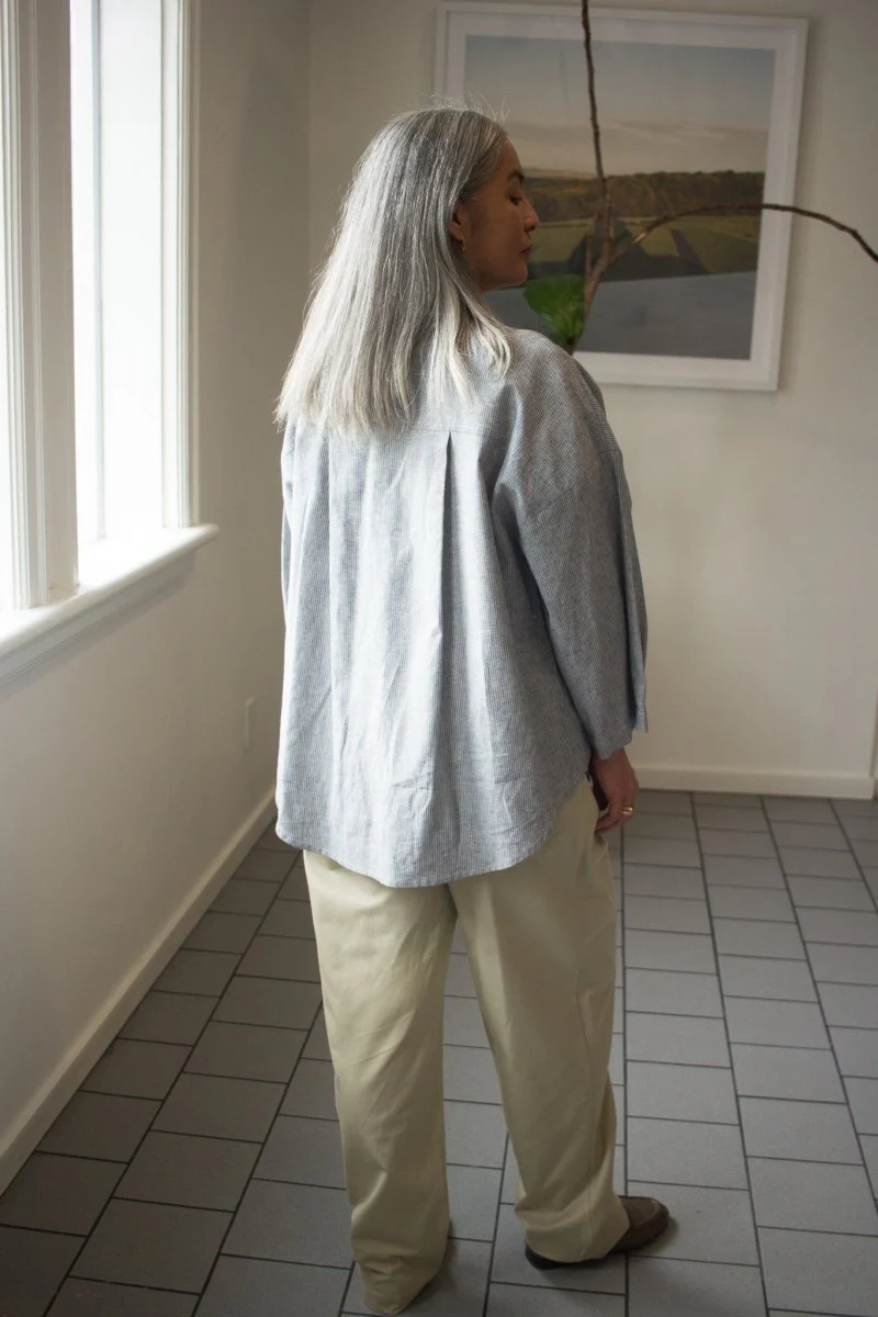 Eve Gravel Jacob Shirt - Blue/Beige (In-Store) - Image 3