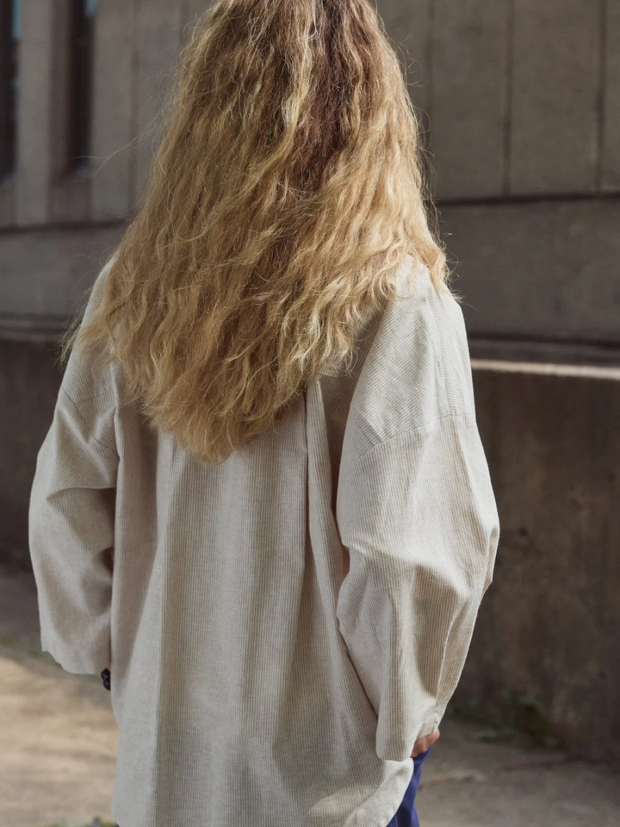 Eve Gravel Jacob Shirt - Blue/Beige (In-Store) - Image 6