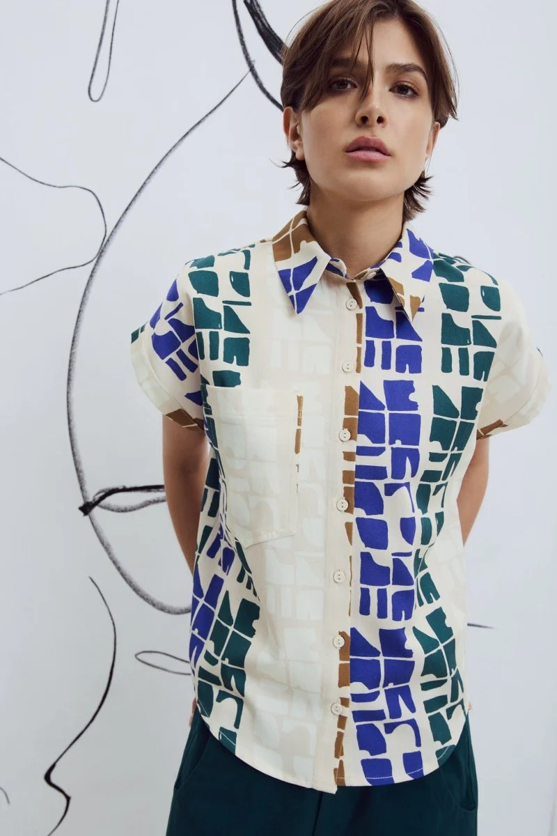 Eve Gravel Jahana Top - Pink or Blue Totem (Online Exclusive) - Image 14