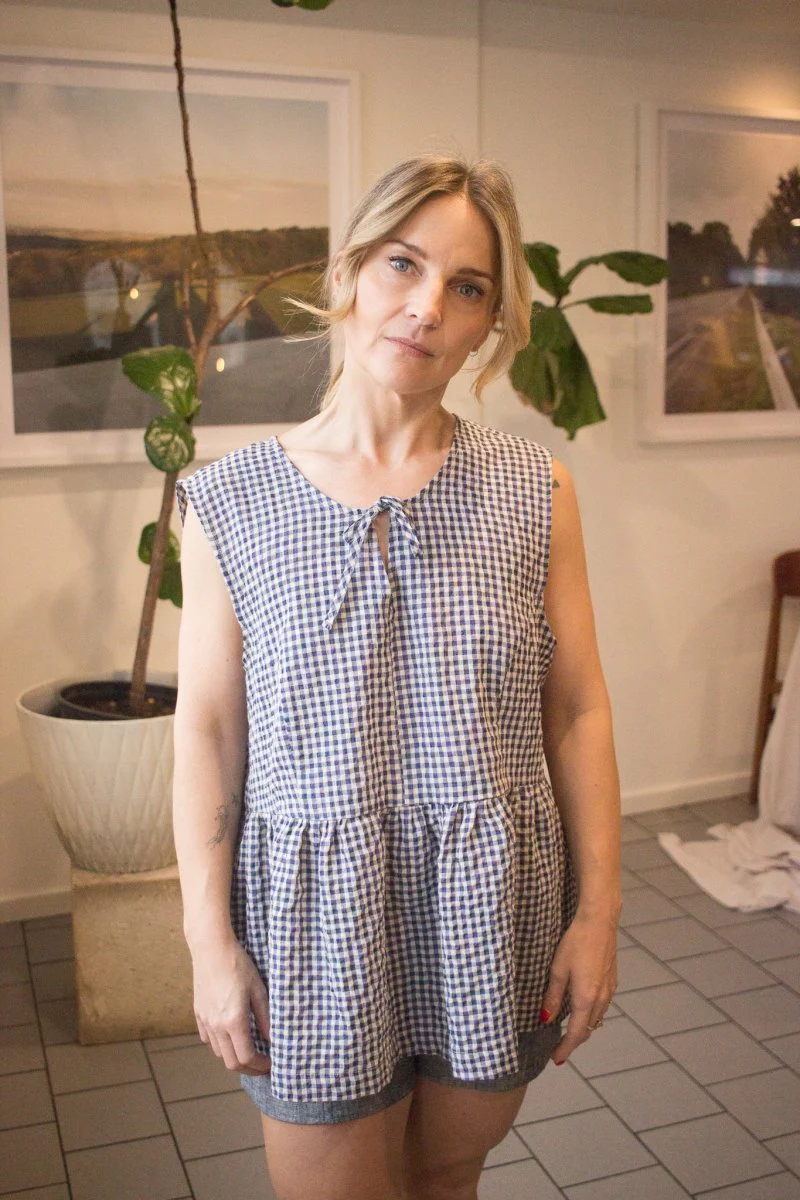 Eve Gravel Judy Top - Blue/Mauve (In Store) - Image 3