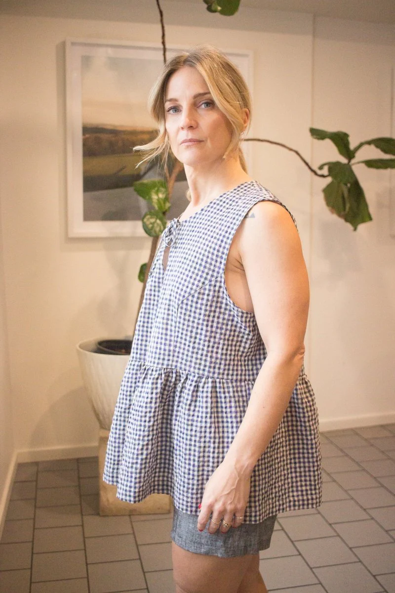 Eve Gravel Judy Top - Blue/Mauve (In Store) - Image 4