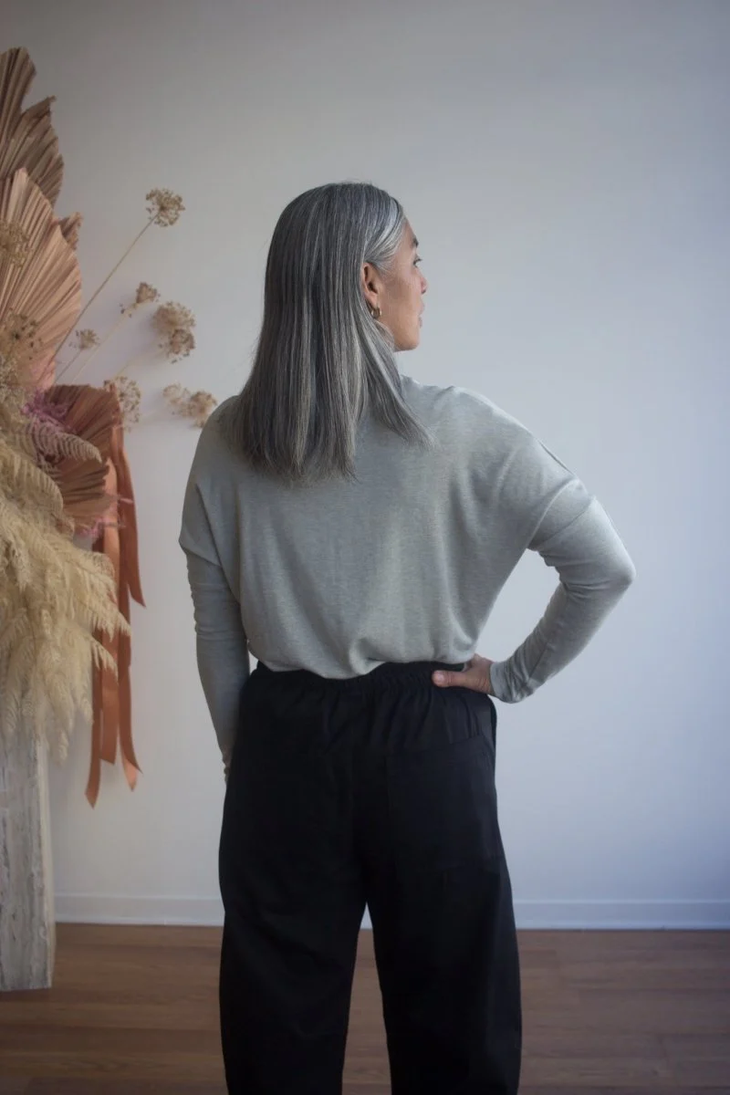 Eve Gravel Kapes Top - Grey (In-Store) - Image 3