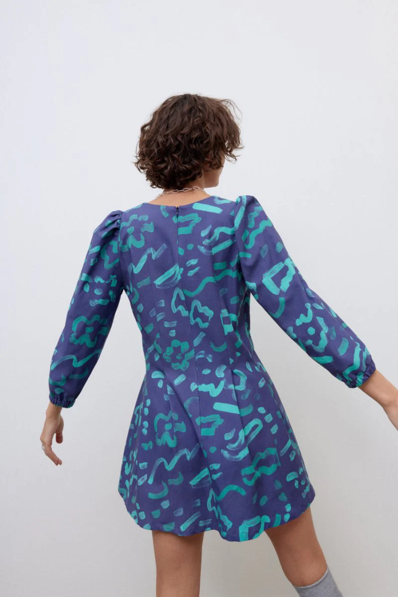 Eve Gravel Moana Dress - Cream or Navy (Online Exclusive) - Image 9